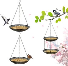 Premium Hanging Bird Feeder Tray 2 Set ,Size 11.8  Large Platform 2 set trays