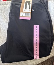 Eddie Bauer Horizon Slim Straight Ankle Pants Womens Size 6 Black Hiking