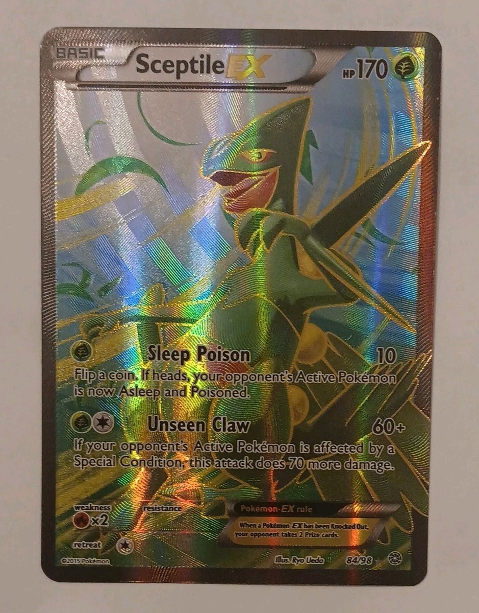💎Sceptile EX🌳 84/98 ANCIENT ORIGINS FULL ART Holo Rare Pokémon