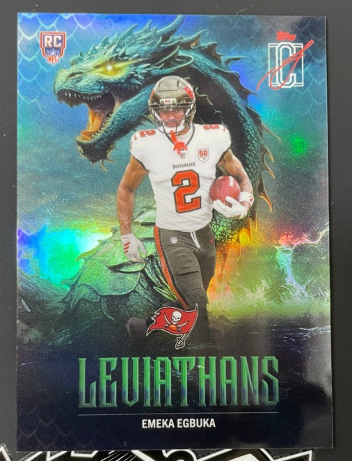 Emeka Egbuka 2025 Topps Signature Class NFL Leviathans RC SSP Case Hit #L-16