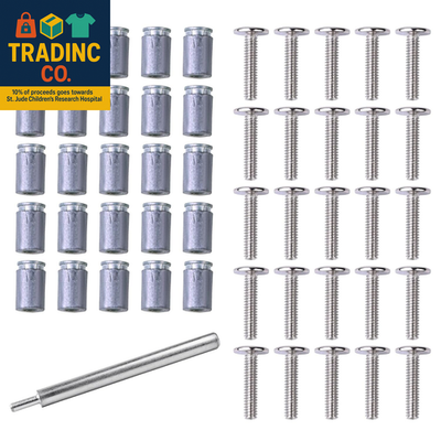 #ad 25 Packs 1 4quot; 20 X 1 1 4quot; Hurricane Combo Sidewalk Bolt Kits Phillips Slotted B $11.99