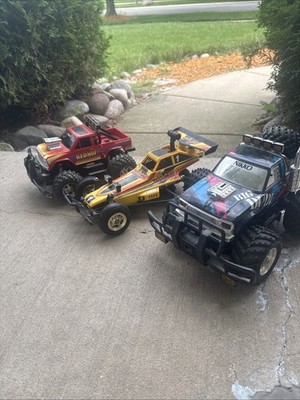 Retro RC Truck Buggy Lot Nikko Big Dude RedHot New Bright Apache No Remotes 80s