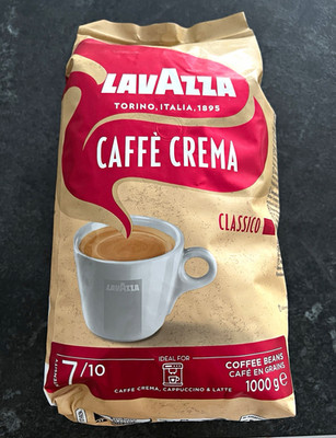 Lavazza Caffè Crema Classico Kaffeebohnen Medium Röstung Schokolade 1kg