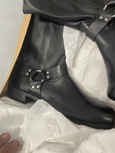 Frye Men's Harness Black Leather Biker Boots Size 16 M 87350-1 USA - Picture 15 of 21