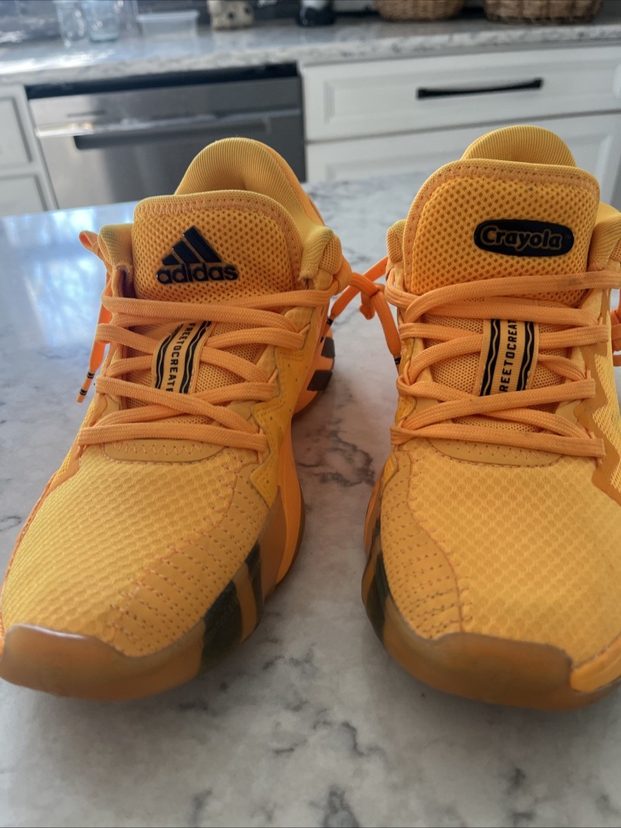 Adidas Issue Crayola Pack Yellow Basketball Shoes FW8518 Mens Size