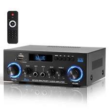 AK50 Home Audio Amplifier, 400W Home 2.0 Channel Stereo Receiver with Bluetoo...