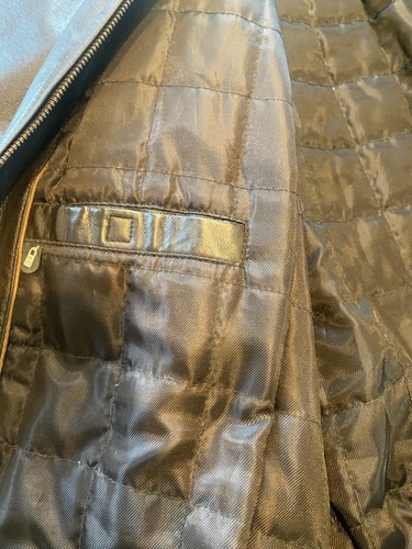 St John’s Bay Mens Leather Jacket XL Dark Brown - Picture 12 of 13