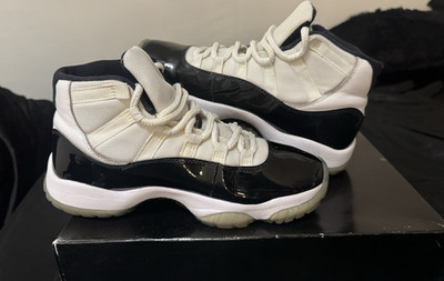 Jordan Air Jordan 11 Retro Concord Men's White Black Patent