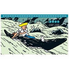 B&uuml;rokalender 2027 Tim und Struppi am Wasser 21x12,5cm (24499)