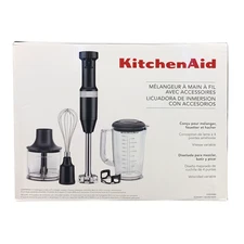 KitchenAid Corded Variable-Speed Hand Blender with Accessories, 6-Piece Set