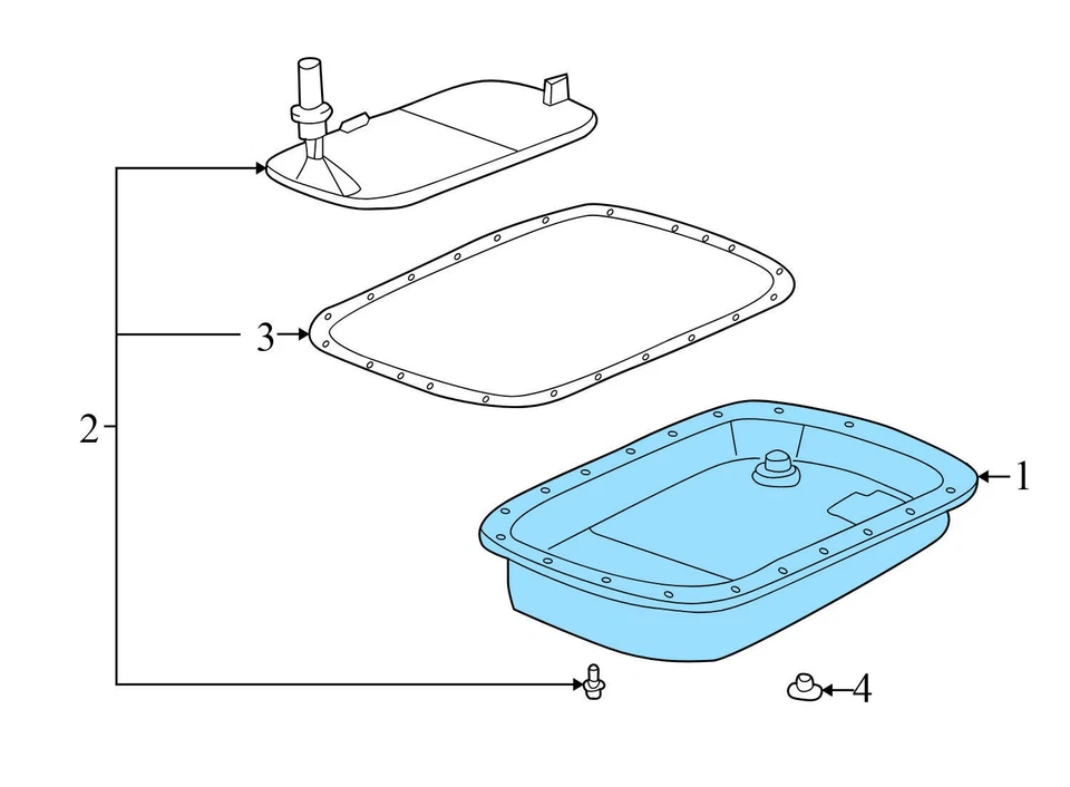 2001 - 2006 宝马 325I - 变速器油锅 7533733 — 第 3/4 张图片