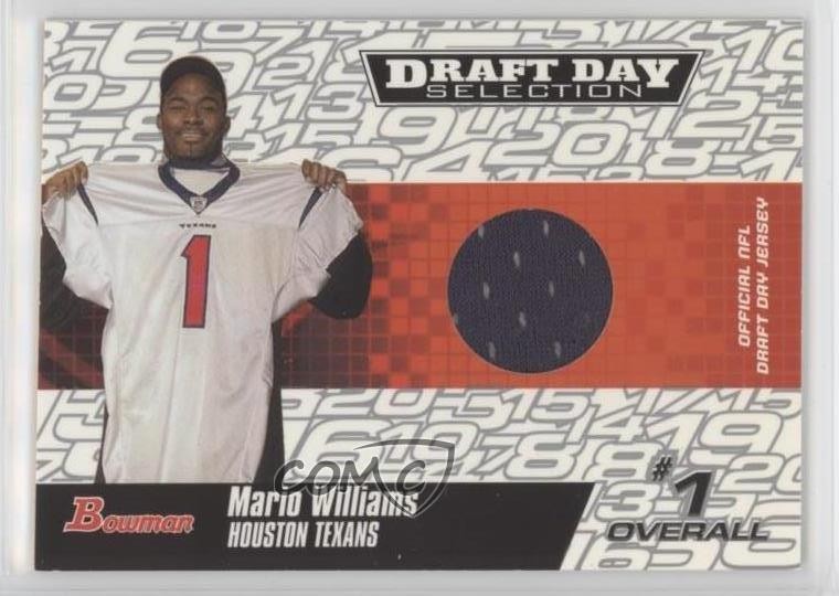 Mario Williams #DJ-MW 2006 Bowman Football Draft Day Selections