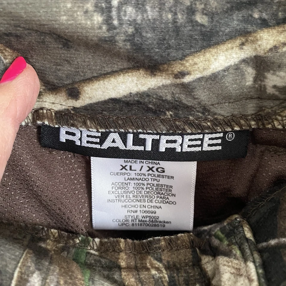 XL Scent Blocker Real Tree Camo Cargo Hunting Pants Bone Collector Adjustable S3 - Image 3 of 4