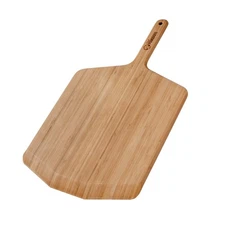 Chef Pomodoro Wooden Pizza Peel 14 inch, Homemade Wood Pizza Paddle, Board wi...