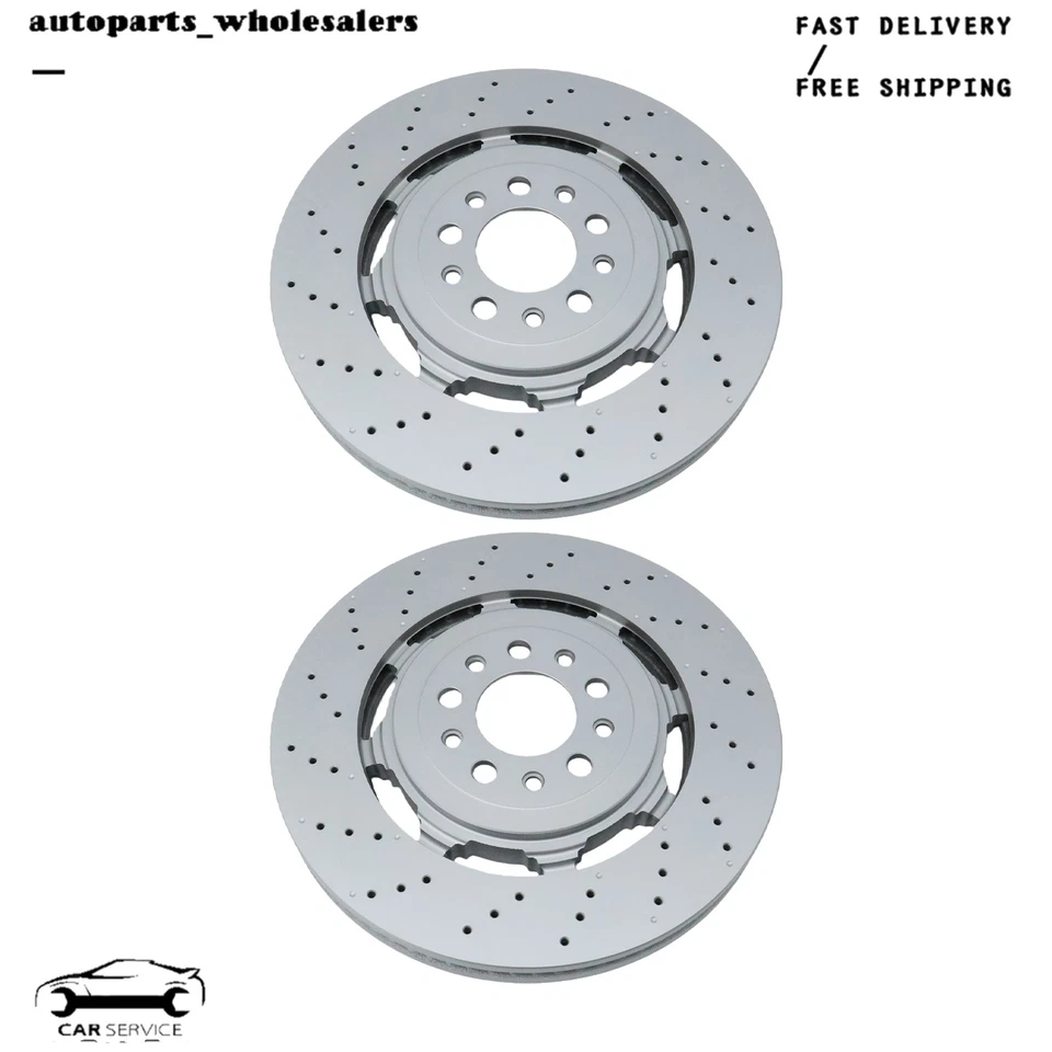 Rotores de freno delanteros diestro y derecho 68306761AA para Alfa Romeo Giulia Stelvio Quadrifoglio Foto 2 de 4