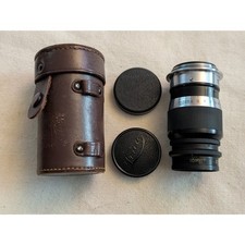 Leica Ernst Leitz Wetzlar Elmar 9cm 90mm f4 M Mount Lens with Leather Case