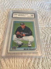 WILIN ROSARIO ROCKIES 2010 BOWMAN CHROME ROOKIE RC # BCP192 GRADED 10 L@@@K
