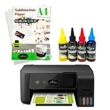 Eco Printer, With Sublimation Ink, Sublimation Paper Bundle