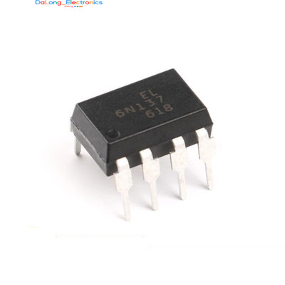(50 Pcs) Everlight DIP EL6N137 DIP-8 Logic Output Optoisolator Chip