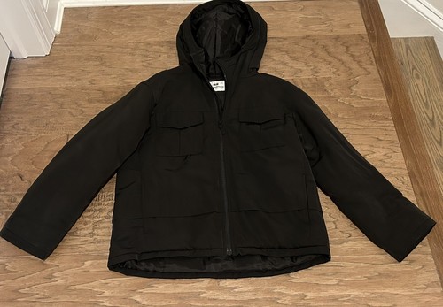 Uniqlo Jungen Jacke schwarz Polyester Shell 11-12