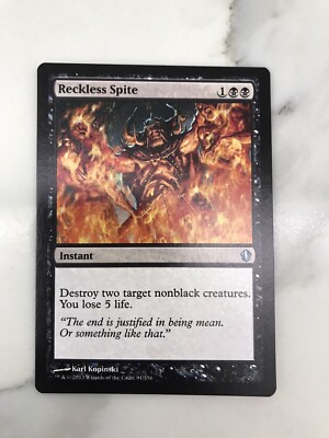 Reckless Spite MTG Magic the Gathering Card NM Near Mint Commander 2013