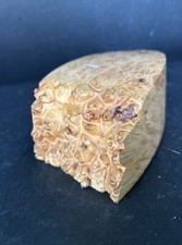 Vintage Handmade Solid Thuya Burl JEWELRY BOX Live Edge 5  X 3  Wooden