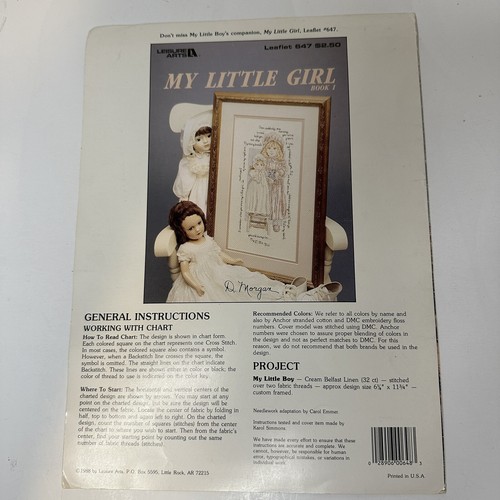 Leisure Arts My Little Boy Book 2 Cross Stitch Chart Leaflet Rocking Horse Bear - Picture 2 of 5