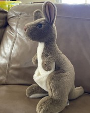 Brown Kangaroo With Pouch Plush Australian Toys By Windmill Non Allergenic 14"