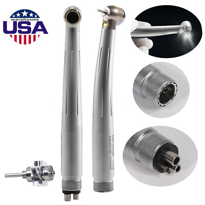 Dental Push Fast High Speed LED Handpiece Steel Turbine 4/2 Hole Air Turbine G