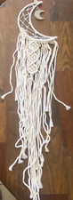 Macrame Woven Handmade Home Wall Tapestry Decor Hanging Moon Art 35"