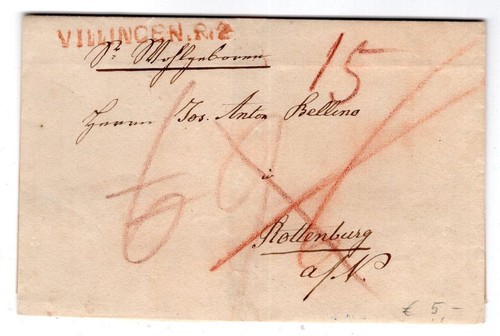 Baden Villingen multi-layered taxier letter service IN Rottenburg base (T9741