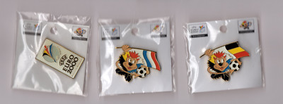 Pin's Euro 2000 – 3 Modèles Dispo : Mascotte Ou Logo, Pour Fans De Foot