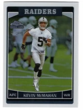 2006 Topps Chrome #206 Kevin McMahan Oakland Raiders Refractor Football Card RC
