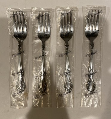 Embassy Classics Fine Stainless Dessert Forks Valhalla Pattern Japan Set of 4