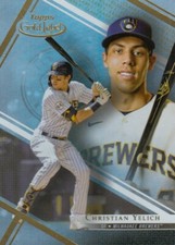 CHRISTIAN YELICH TOPPS GOLD LABEL BASE CLASS 1 BREWERS #72 2021 21