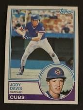 1983 Topps Jody Davis Baseball Card #542 Cubs Catcher VG O/C
