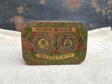 1940 Vintage Mukh Vilas Pfanne Masala Cawnpore Tabak Litho Dose Germany TB976