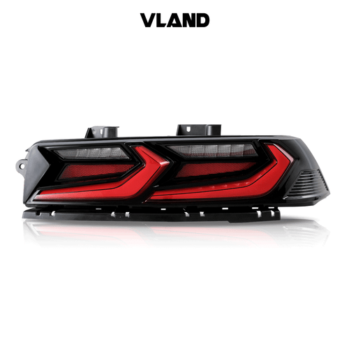VLAND Red Lens LED Tail Lights For 2014-2015 Chevrolet Chevy Camaro Rear Lamps - Picture 2 of 13