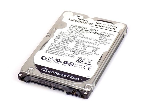 500GB Lenovo 04W4086 WD WD5000BPKT 2.5-Zoll SATA-3GB/S 7200rpm HDD Festplatte 1A