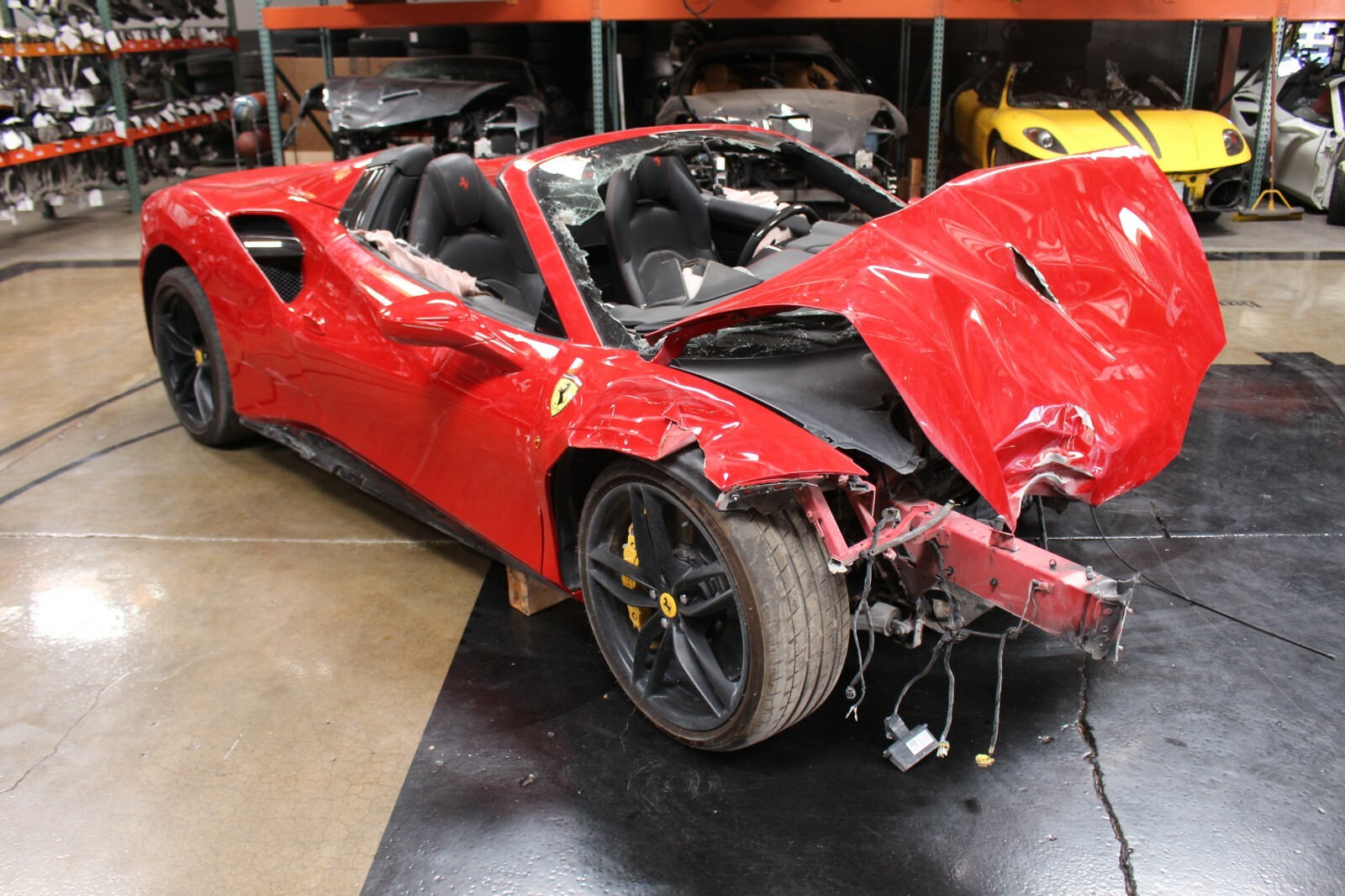 Ferrari 488, Battery Access Cover, Used, Damaged, P/N 84259100