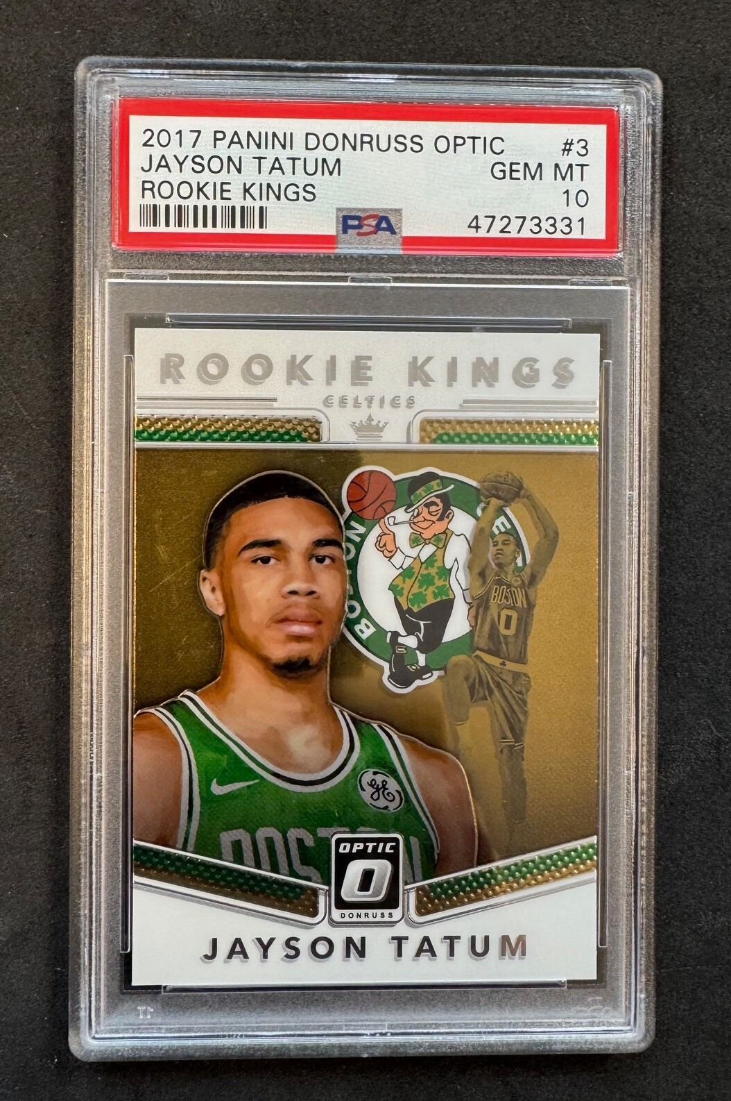 Jayson Tatum (RC) 2017-18 Donruss Optic -Rookie Kings #3 PSA 10 Celtics Rookie