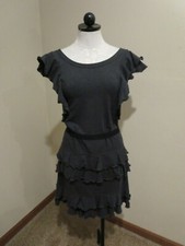 Marc by Marc Jacobs ruffled casual dress grosgrain ribbon belt size small