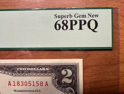 1963 A $2 Legal Tender Note - RED SEAL - Fr. 1514 - PCGS 68 PPQ Superb Gem New - Picture 8 of 8