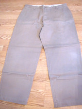 NWOT CHAPS/RALPH LAUREN True American Chino TAN Khaki Pants Flat Front 38x31