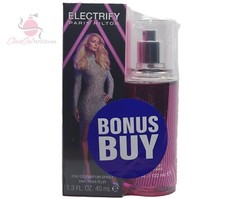 Paris Hilton Perfume 2 PC Set -1.3 oz EDP SPRAY Electrify 4.2 oz Body Mist