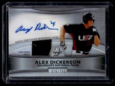 2010 Bowman Platinum Relic Autographs Refractors Alex Dickerson Rookie Auto