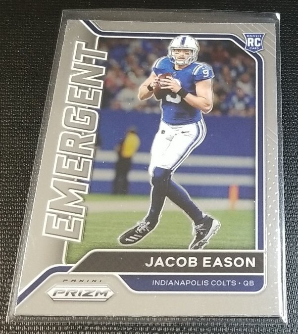 2020 Panini Prizm Football JACOB EASON Emergent Rookie Base Insert #13 Colts RC