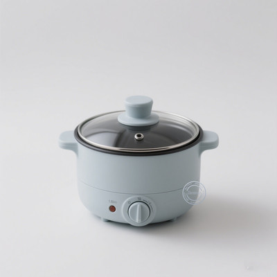 Britrio Electric Pot for Ramen 1.5L Mini Cooking Pot for Egg, Noodles, Soup