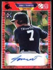 2021 Leaf Pro Set Metal James Triantos XRC Rookie Orange Crystal Auto