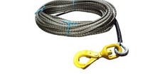 8mm Super 12 Synthetic Winch Rope With Swivel Self Locking Hook Fibre Rope Line